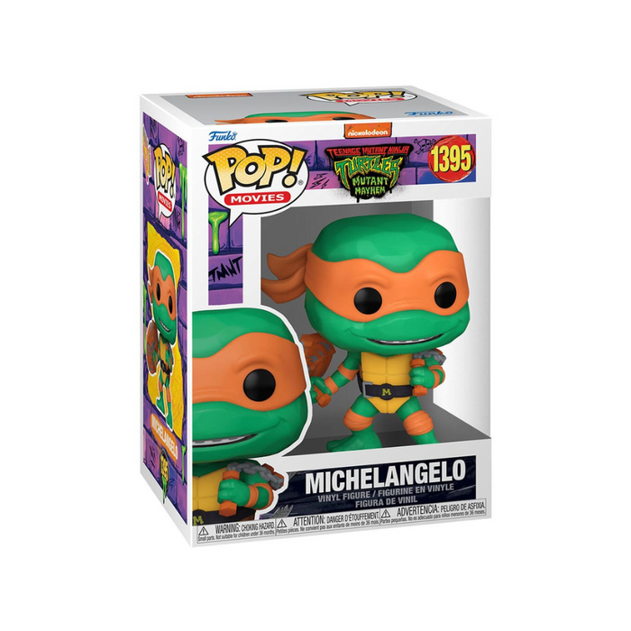 Tortues Ninja - Figurine POP N° 1395 - Michelangelo Mutant Mayhem