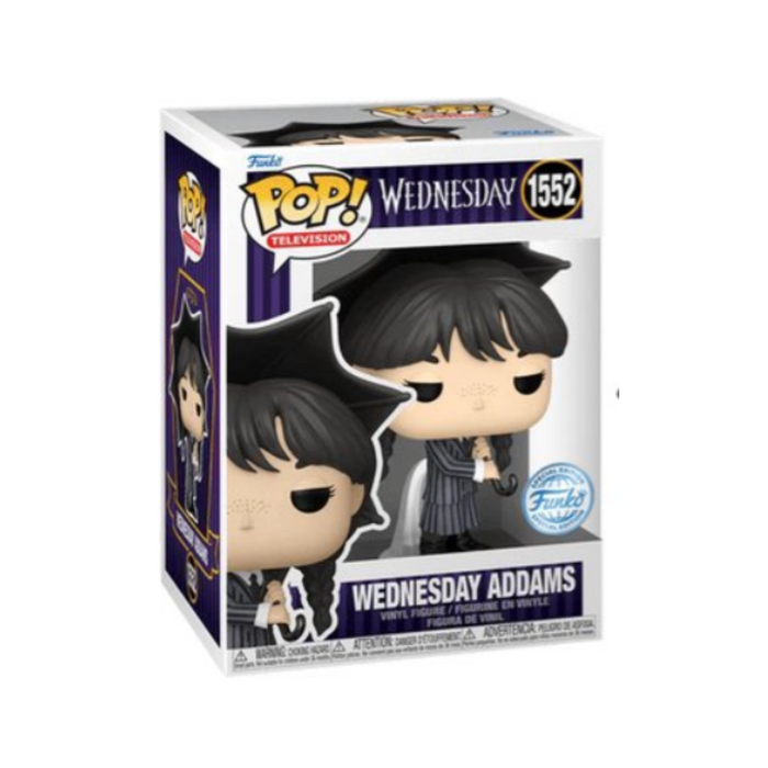 Mercredi / Wednesday - Figurine POP N° 1552 - Mercredi avec parapluie Edition Exclusive