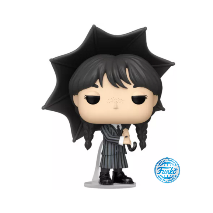 Mercredi / Wednesday - Figurine POP N° 1552 - Mercredi avec parapluie Edition Exclusive