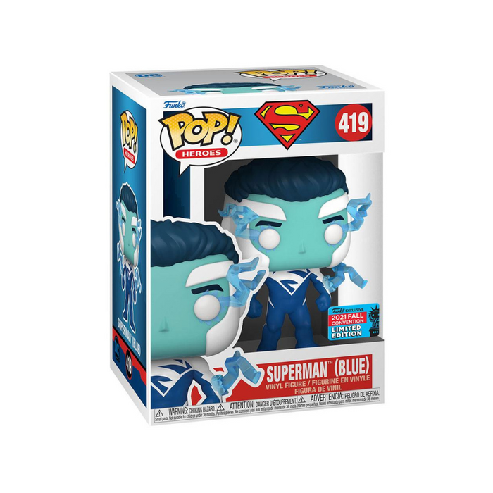 DC Comics Superman - Figurine POP N° 419 - Superman Blue (NYCC 2021 Fall Convention)