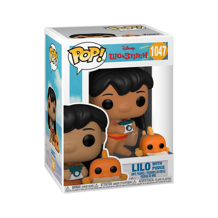 Disney Lilo & Stitch - Figurine POP N° 1047 - Lilo avec Pudge