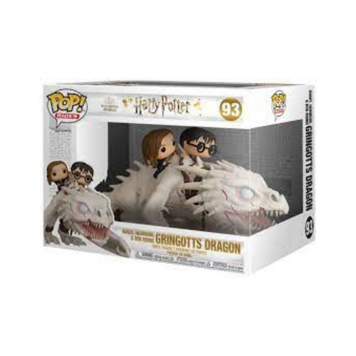 Harry Potter - Figurine POP Deluxe N° 93 - Dragon avec Harry, Ron, & Hermione