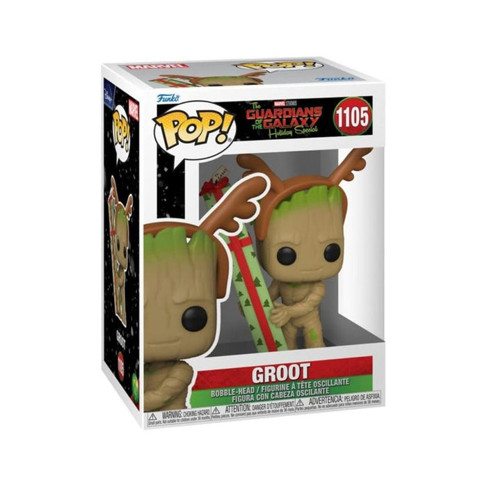 Marvel Les Gardiens de la Galaxie - Figurine POP N° 1105 - Groot Holiday