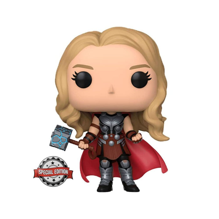 Marvel Thor Love & Thunder - Figurine POP N° 1076 - Mighty Thor  Métallique "Edition Spéciale"