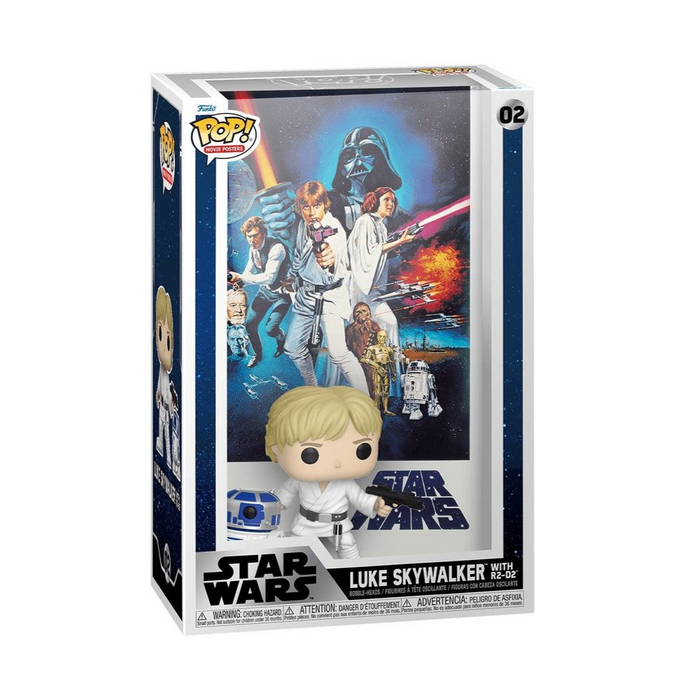 Star Wars 4 - Figurine POP N° 02 Movie Poster - Luke Skywalker avec R2-D2