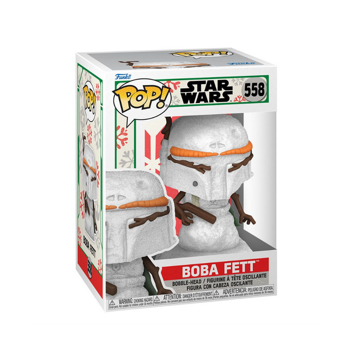 Star Wars Holiday - Figurine POP N° 558 - Boba Fett bonhomme de neige