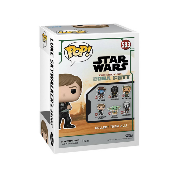 Star Wars Le Livre de Boba Fett - Figurine POP N° 583 - Luke Skywalker & Grogu