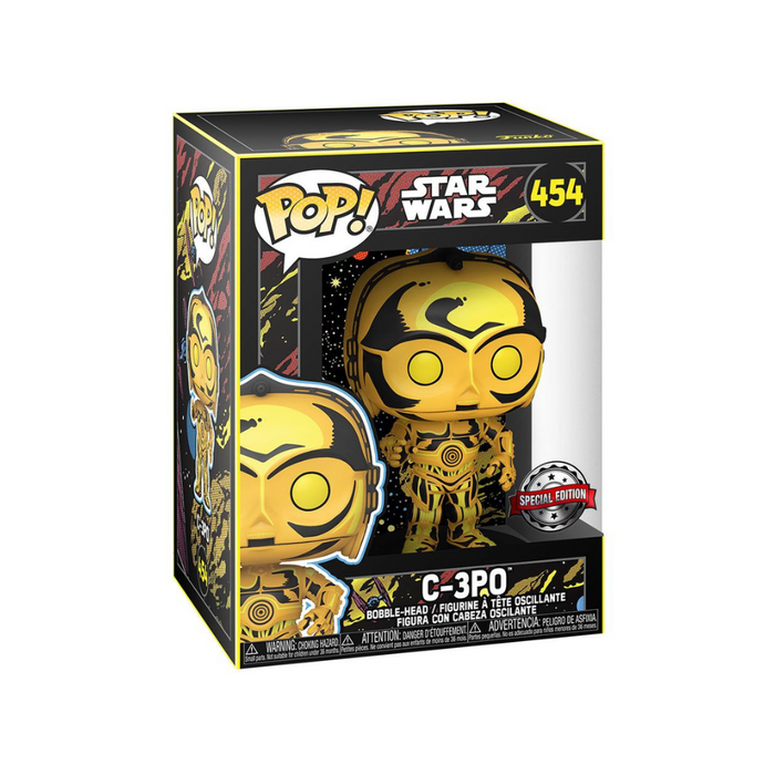 Star Wars Retro Series - Figurine POP N° 454 - C-3PO "Edition Spéciale"