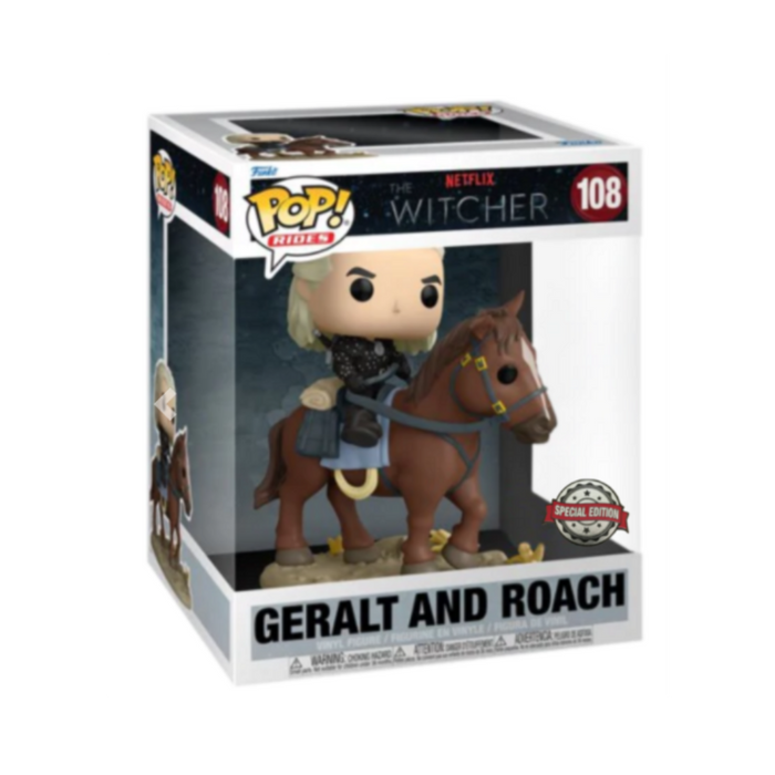 The Witcher - Figurine POP Deluxe N° 108 - Geralt et Ablette Edition Spéciale