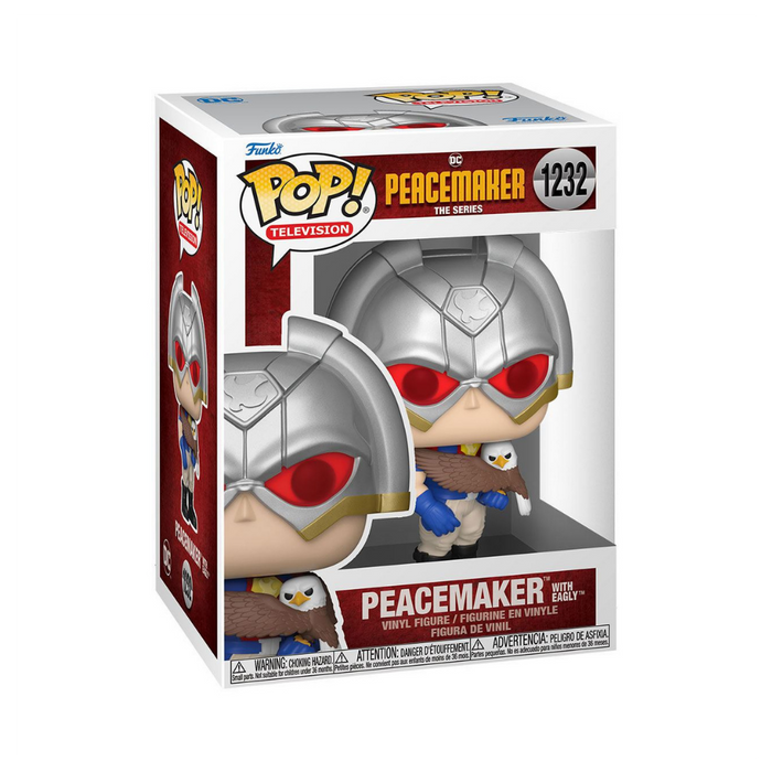 DC Comics Peacemaker - Figurine POP N° 1232 - Peacemaker with eagly