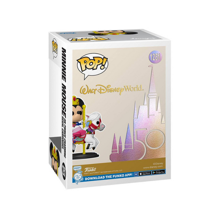 Disney 50e anniversaire - Figurine POP N° 1251 Minnie sur le Carrousel du Prince Charmant