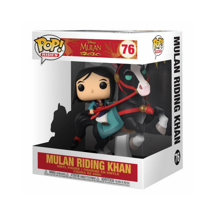 Disney Mulan - Figurine POP Ride Deluxe N° 76 - Mulan chevauchant Khan