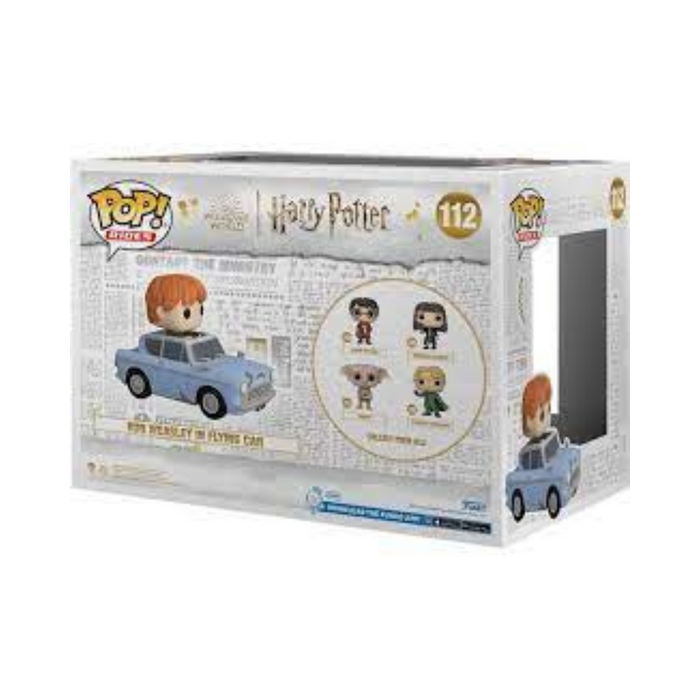 Harry Potter - Figurine POP Ride Super Deluxe N° 112 - Ron Weasley avec la voiture volante