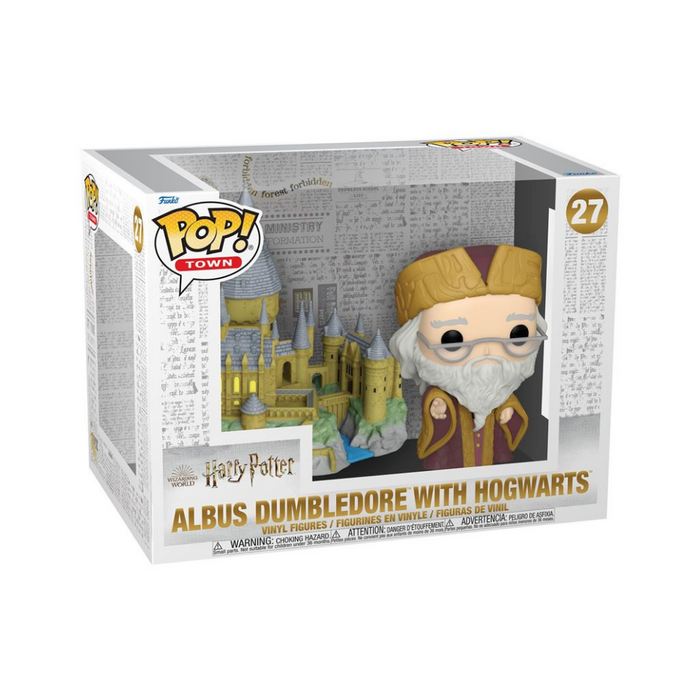 Harry Potter Anniversary - Figurine POP Town N° 27 - Albus Dumbledore avec Poudlard