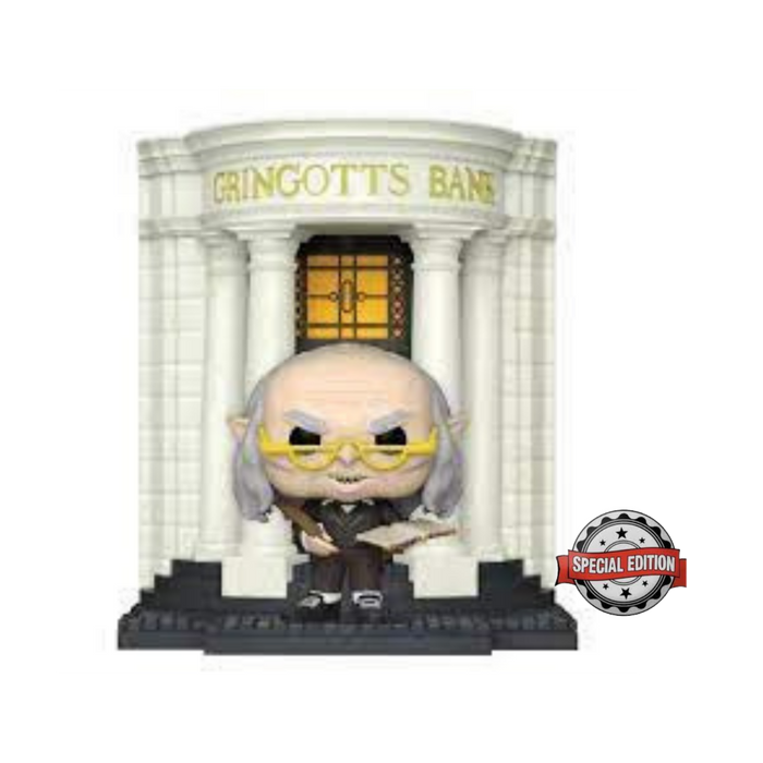 Harry Potter - Figurine POP Deluxe N° 138 - Banque Gringotts avec Gripsec "Edition Spéciale"
