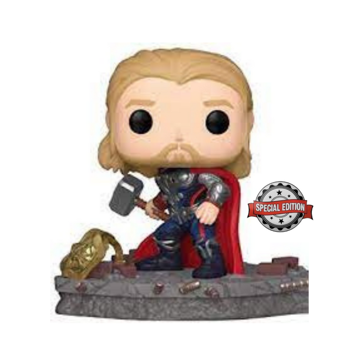 Marvel Avengers - Figurine POP Deluxe N° 587 - Avengers Assemble Thor Special Edition