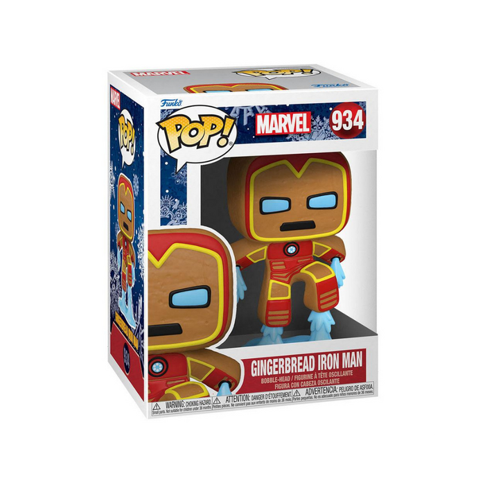Marvel Holiday - Figurine Pop N° 934 - Iron Man Pain d'épices