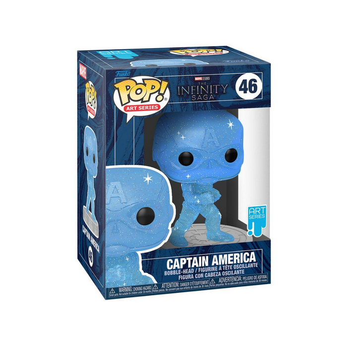 Marvel Infinity Saga Art Series - Figurine N° 46 - Captain America Bleu