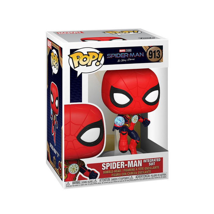 Marvel Spiderman No Way Home - Figurine POP N° 913 - Spiderman combinaison intégrée