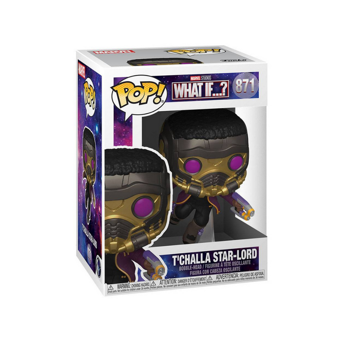 Marvel What If...? - Figurine POP N° 871 - T'Challa Star-Lord