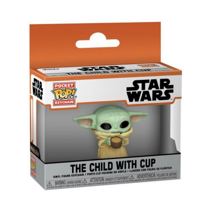 Star Wars The Mandalorian - Porte-clés Pocket Pop - The Child with Cup